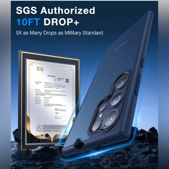 New Meifigno Designed for Samsung Galaxy S22 Ultra Case 6.8", [Military Grade - Picture 1 of 8